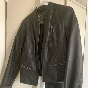 Faux leather jacket size Small